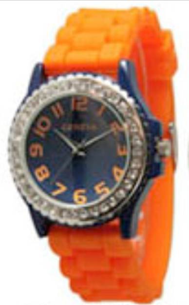 315 Collection OBBF Round Rhinestone Geneva Watch